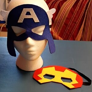Heroic Adventure Kids Mask Set - Blue and Red
